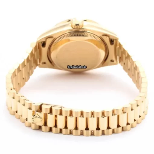 Excellent Knockoff Rolex Lady-datejust 69198zd Automatic Movement 26mm Yellow Gold Case Womens Watch - Image 5