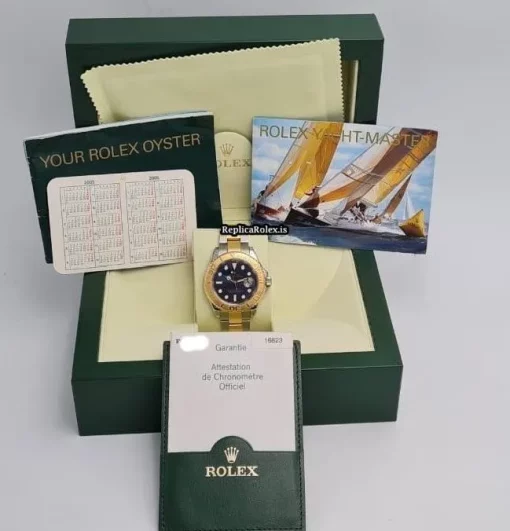 Distinctive Imitation Rolex Yacht-master 40 16623 Caliber 3135 Automatic Movement 40mm Gold/steel Case Mens/unisex Watch - Image 2
