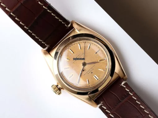 Popular Fake Rolex Bubble Back 3131 Automatic Movement 36mm Rose Gold Case Watch - Image 3