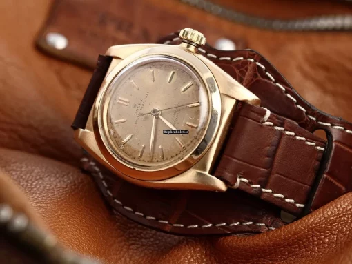 Popular Fake Rolex Bubble Back 3131 Automatic Movement 36mm Rose Gold Case Watch - Image 6