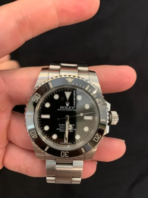 Pleasing Fake Rolex Submariner 114060 Caliber 3130 Automatic Movement 40mm Steel Case Mens/unisex Watch - Image 5