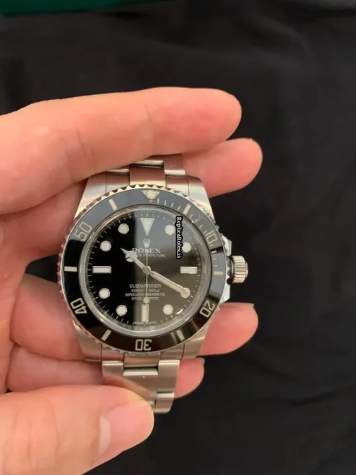 Pleasing Fake Rolex Submariner 114060 Caliber 3130 Automatic Movement 40mm Steel Case Mens/unisex Watch - Image 6