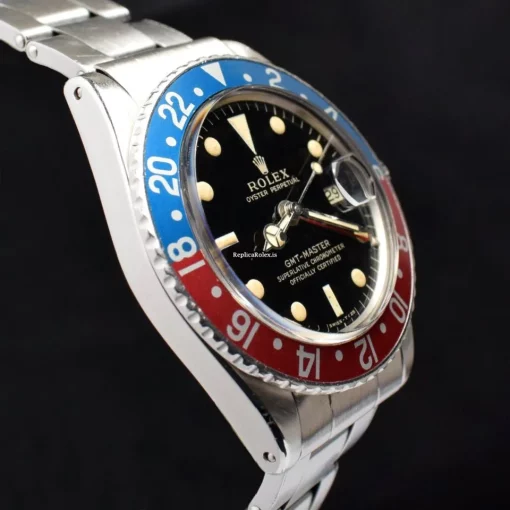 Awesome Replica Rolex Gmt-master 1675 Automatic Movement Steel Case Mens/unisex Watch - Image 4