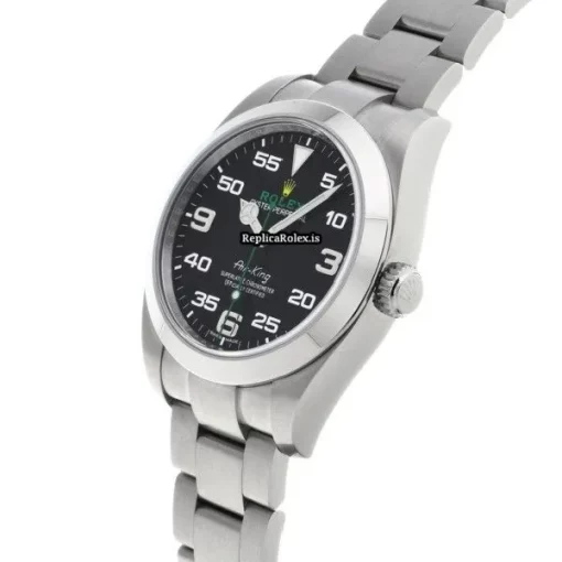 Lovely Fake Rolex Air King 116900 Caliber 3131 Automatic Movement 40mm Steel Case Watch - Image 2