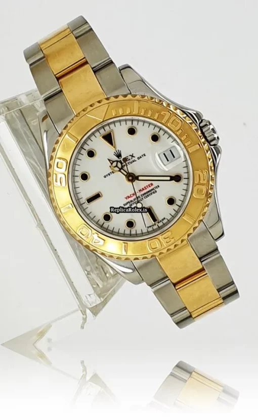 Special Replica Rolex Yacht-master 168623 Caliber 2235 Automatic Movement 35mm Gold/steel Case Mens/unisex Watch - Image 3
