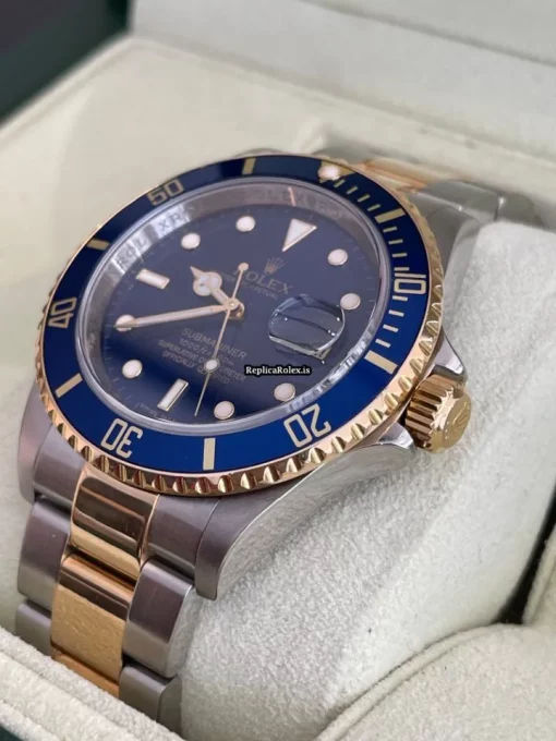 Top Fake Rolex Submariner Date 16613 Caliber 3135 Automatic Movement 40mm Gold/steel Case Mens/unisex Watch - Image 3
