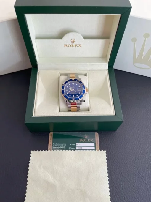 Top Fake Rolex Submariner Date 16613 Caliber 3135 Automatic Movement 40mm Gold/steel Case Mens/unisex Watch - Image 6