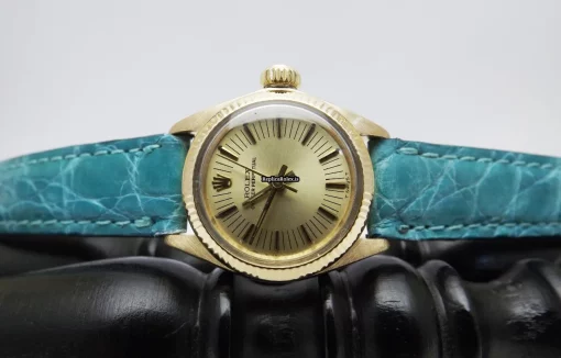 Fabulous Replica Rolex Oyster Perpetual 26 6719 Caliber 2030 Automatic Movement Yellow Gold Case Womens Watch - Image 10