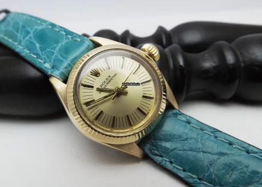Fabulous Replica Rolex Oyster Perpetual 26 6719 Caliber 2030 Automatic Movement Yellow Gold Case Womens Watch - Image 12