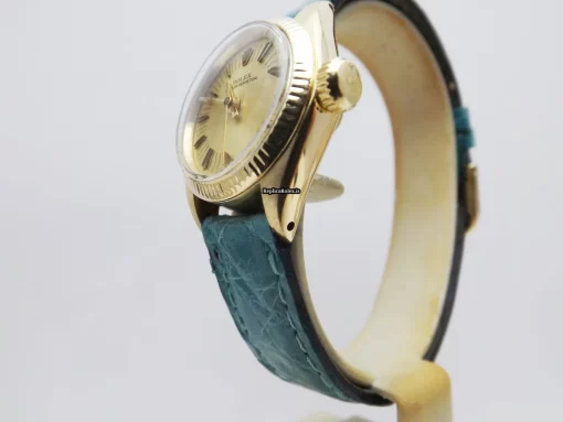 Fabulous Replica Rolex Oyster Perpetual 26 6719 Caliber 2030 Automatic Movement Yellow Gold Case Womens Watch - Image 4