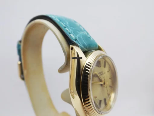 Fabulous Replica Rolex Oyster Perpetual 26 6719 Caliber 2030 Automatic Movement Yellow Gold Case Womens Watch - Image 6