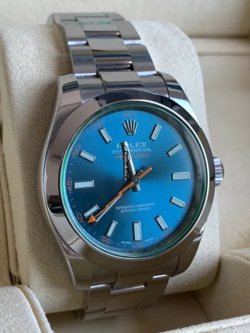 Lovely Replica Rolex Milgauss 116400gv Caliber 3131 Automatic Movement 40mm Steel Case Mens/unisex Watch - Image 4