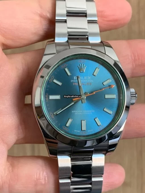 Lovely Replica Rolex Milgauss 116400gv Caliber 3131 Automatic Movement 40mm Steel Case Mens/unisex Watch - Image 9