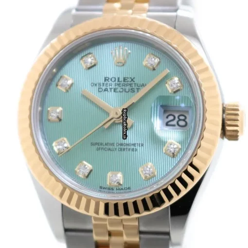Luxury Fakes Rolex Lady-datejust 279173g Automatic Movement 28mm Gold/steel Case Womens Watch
