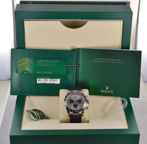 Superb Copies Rolex Daytona 116519ln Caliber 4130 Automatic Movement 40mm White Gold Case Mens/unisex Watch - Image 5
