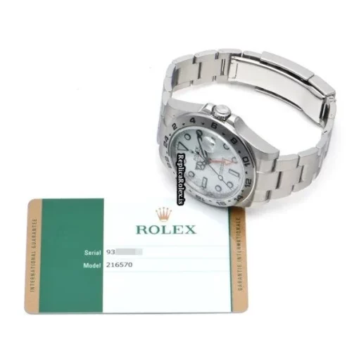 Suitable Replica Rolex Explorer II 216570 Caliber 3187 Automatic Movement 42mm Steel Case Watch - Image 5