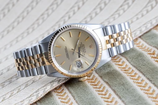 Distinctive Clone Rolex Datejust 16233 Caliber 3135 Automatic Movement 36mm Gold/steel Case Mens/unisex Watch - Image 3