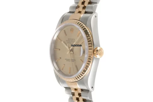 Distinctive Clone Rolex Datejust 16233 Caliber 3135 Automatic Movement 36mm Gold/steel Case Mens/unisex Watch - Image 5