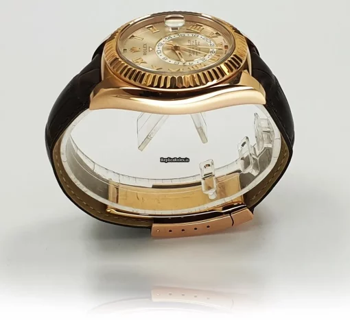 Appealing Replicas Rolex Sky-dweller 326135 Caliber 9001 Automatic Movement 42mm Rose Gold Case Mens/unisex Watch - Image 4