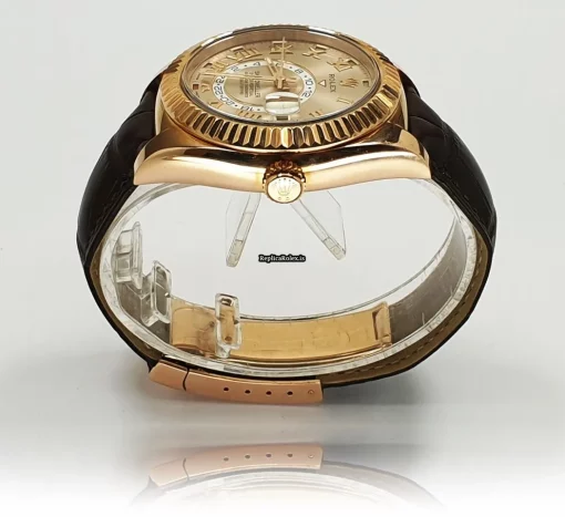 Appealing Replicas Rolex Sky-dweller 326135 Caliber 9001 Automatic Movement 42mm Rose Gold Case Mens/unisex Watch - Image 5