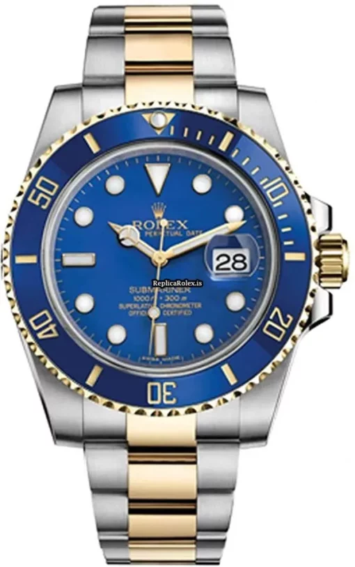 Beautiful Knockoff Rolex Submariner Date 116613lb Caliber 3135 Automatic Movement 40mm Gold/steel Case Mens/unisex Watch