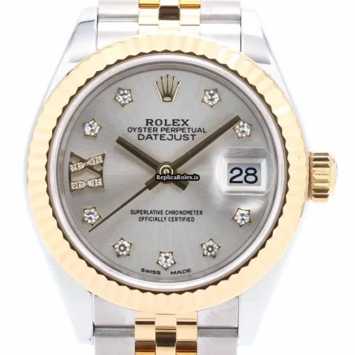 Unique Replica Rolex Lady-datejust 279173g Automatic Movement 28mm Gold/steel Case Womens Watch - Image 2