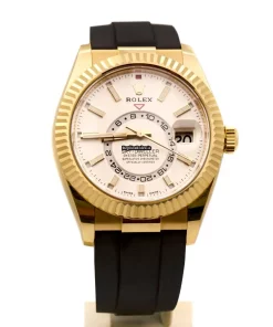 Swiss Replica Rolex Sky-dweller 326238 Caliber 9001 Automatic Movement 42mm Yellow Gold Case Mens/unisex Watch