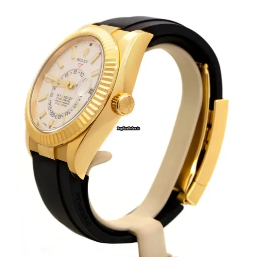 Swiss Replica Rolex Sky-dweller 326238 Caliber 9001 Automatic Movement 42mm Yellow Gold Case Mens/unisex Watch - Image 4