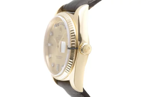Remarkable Fake Rolex Day-date 36 18038 Caliber 3055 Automatic Movement 36mm Yellow Gold Case Mens/unisex Watch - Image 5