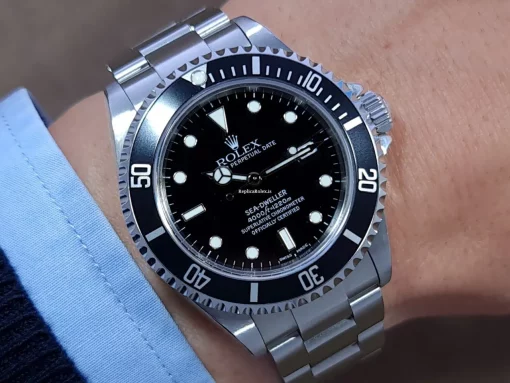 Marvellous Fake Rolex Sea-dweller 4000 16600 Caliber 3135 Automatic Movement 40mm Steel Case Mens/unisex Watch - Image 2