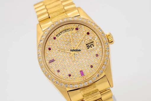 Cool Replica Rolex Day-date 36 1803 Caliber 1556 Automatic Movement 36mm Yellow Gold Case Mens/unisex Watch
