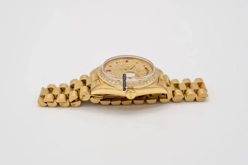 Cool Replica Rolex Day-date 36 1803 Caliber 1556 Automatic Movement 36mm Yellow Gold Case Mens/unisex Watch - Image 6
