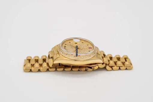 Cool Replica Rolex Day-date 36 1803 Caliber 1556 Automatic Movement 36mm Yellow Gold Case Mens/unisex Watch - Image 7
