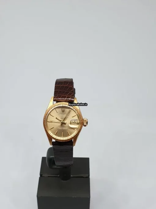 Fabulous Replica Rolex Datejust 6701 Automatic Movement 26mm Yellow Gold Case Womens Watch