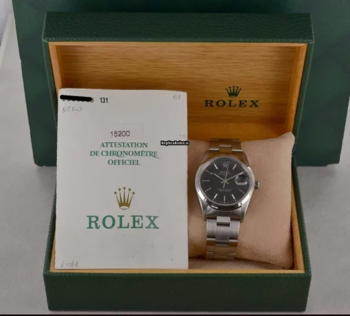 Great Replica Rolex Oyster Perpetual Date 15200 Caliber 3135 Automatic Movement 34mm Steel Case Mens/unisex Watch - Image 7