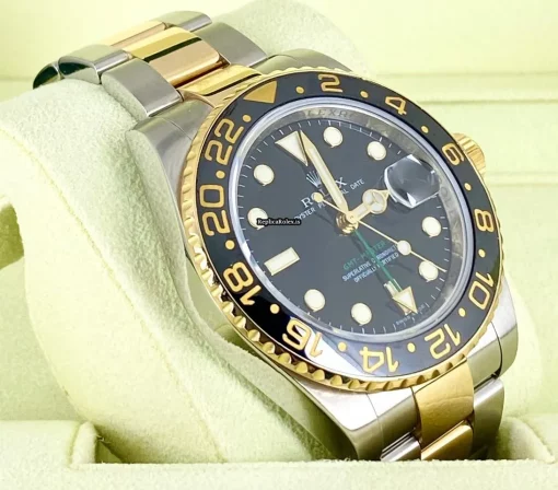 Mind-boggling Fakes Rolex Gmt-master II 116713ln Caliber 3186 Automatic Movement 40mm Gold/steel Case Mens/unisex Watch - Image 3