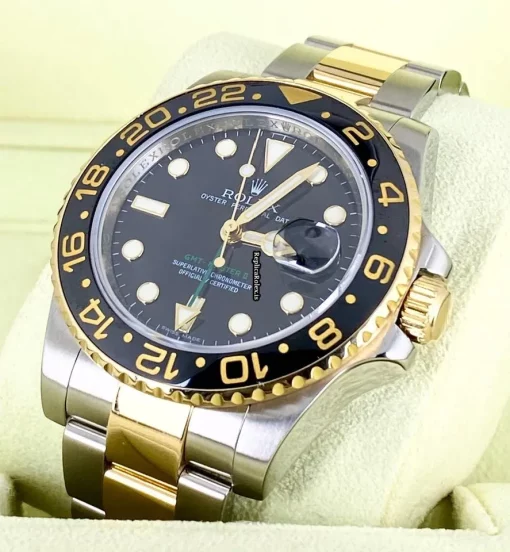 Mind-boggling Fakes Rolex Gmt-master II 116713ln Caliber 3186 Automatic Movement 40mm Gold/steel Case Mens/unisex Watch - Image 4