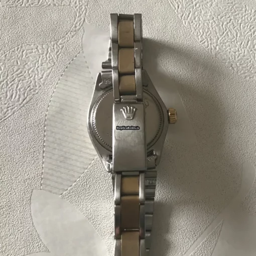 Attractive Fake Rolex Oyster Perpetual 26 6719 Manual Winding Movement 27x29mm Gold/steel Case Womens Watch - Image 2