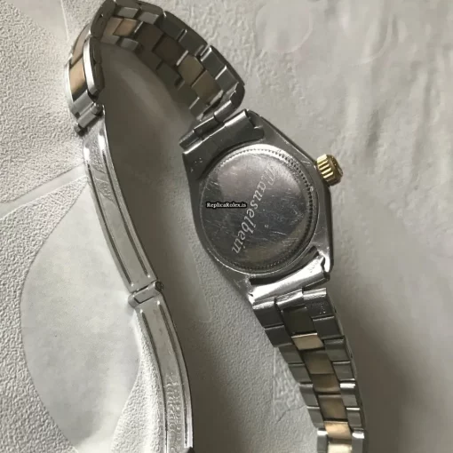 Attractive Fake Rolex Oyster Perpetual 26 6719 Manual Winding Movement 27x29mm Gold/steel Case Womens Watch - Image 3