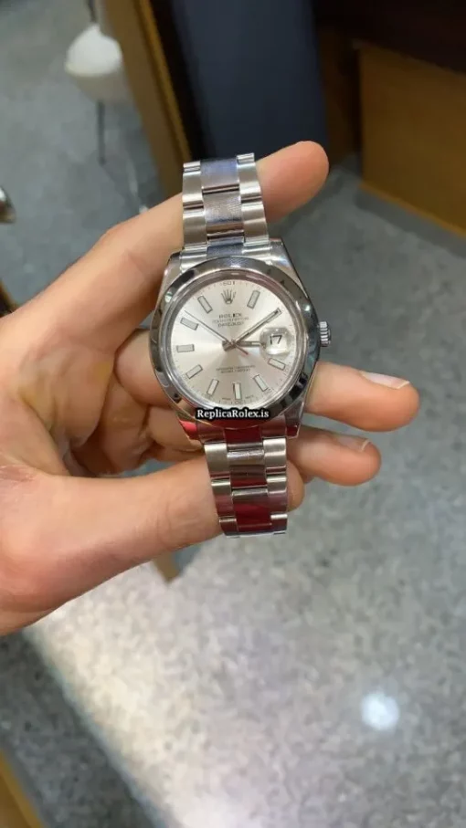 Exquisite Knockoff Rolex Datejust II 116300 Caliber 3136 Automatic Movement 41mm Steel Case Mens/unisex Watch - Image 6