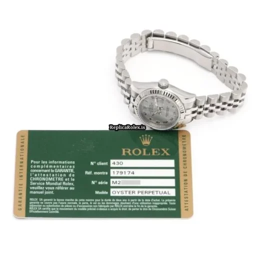 Fantastic Replica Rolex Lady-datejust 179174 Automatic Movement 26mm Steel Case Womens Watch - Image 5