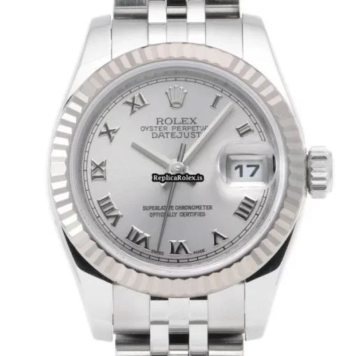 Fantastic Replica Rolex Lady-datejust 179174 Automatic Movement 26mm Steel Case Womens Watch - Image 6