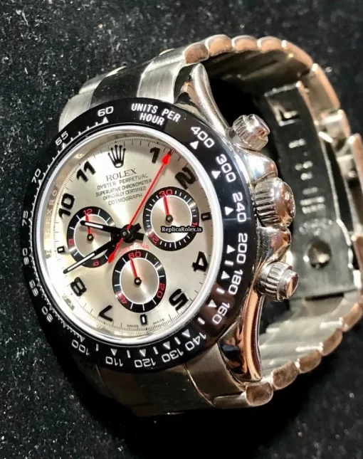 Beautiful Replica Rolex Daytona Serial Caliber 4130 Automatic Movement 40mm White Gold Case Mens/unisex Watch - Image 5