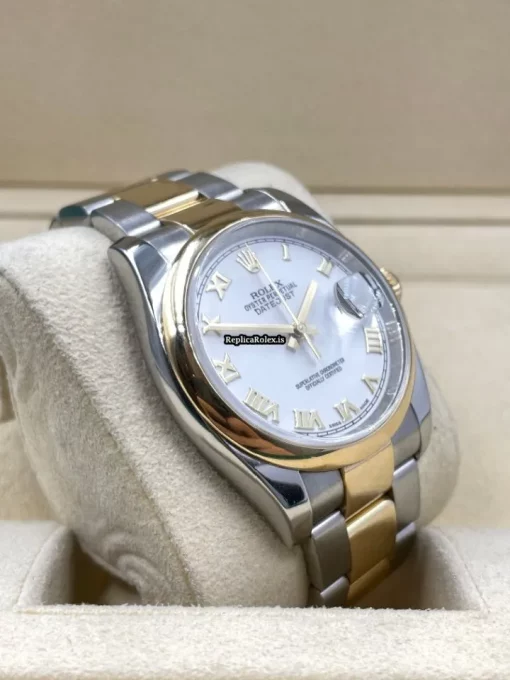 Fabulous Replica Rolex Datejust 116203 Caliber 3135 Automatic Movement 36mm Gold/steel Case Mens/unisex Watch - Image 4