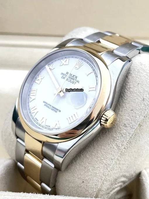 Fabulous Replica Rolex Datejust 116203 Caliber 3135 Automatic Movement 36mm Gold/steel Case Mens/unisex Watch - Image 5