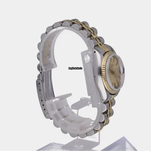 Reliable Replica Rolex Lady-datejust 69173 Caliber 2135 Automatic Movement 26mm Gold/steel Case Womens Watch - Image 12