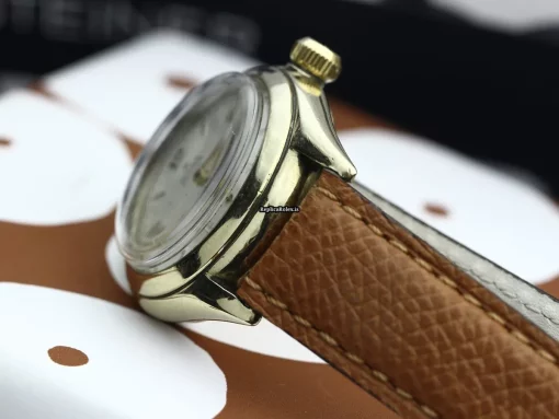 Exquisite Fake Rolex Bubble Back 3133 Manual Winding Movement 29mm Yellow Gold Case Watch - Image 7