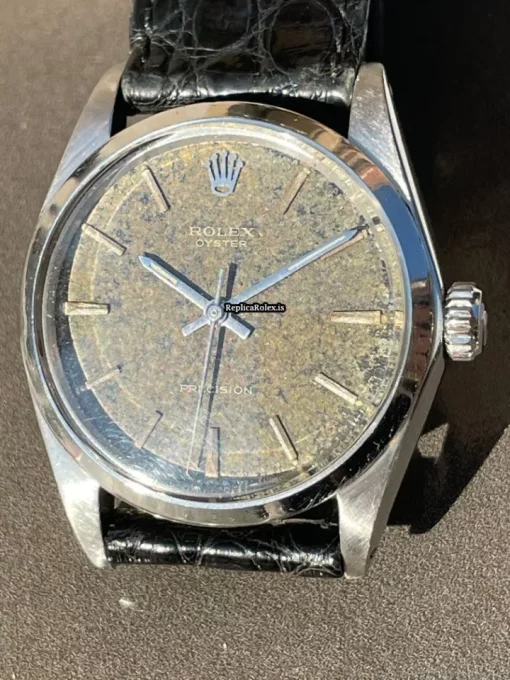 Well Made Replica Rolex Oyster Precision 6426 Caliber 1225 Manual Winding Movement 34x42mm Steel Case Mens/unisex Watch - Image 6