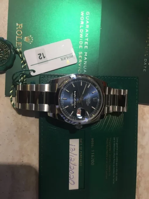 Swiss Replica Rolex Datejust 116200 Caliber 3135 Automatic Movement 36mm Steel Case Mens/unisex Watch - Image 4