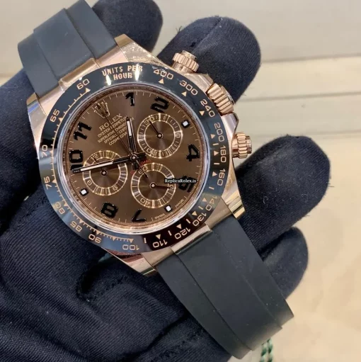 Inexpensive Replica Rolex Daytona 116515ln Caliber 4130 Automatic Movement 40mm Rose Gold Case Mens/unisex Watch - Image 2